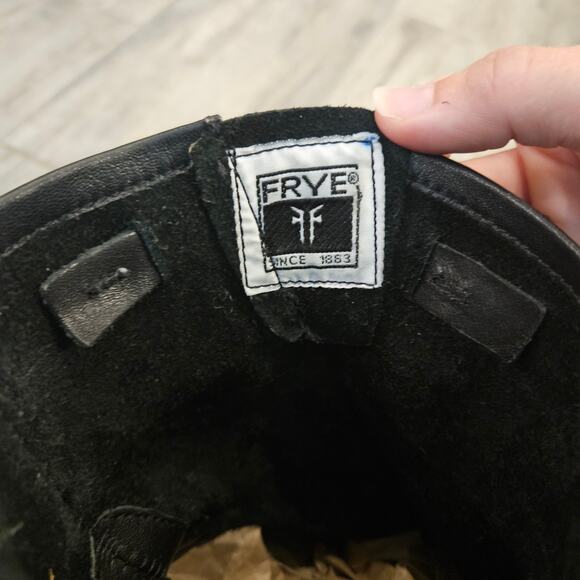 Frye Veronica Flex Short Moto Boots Womens 7 Leather Round Toe Classic Timeless - Picture 14 of 16